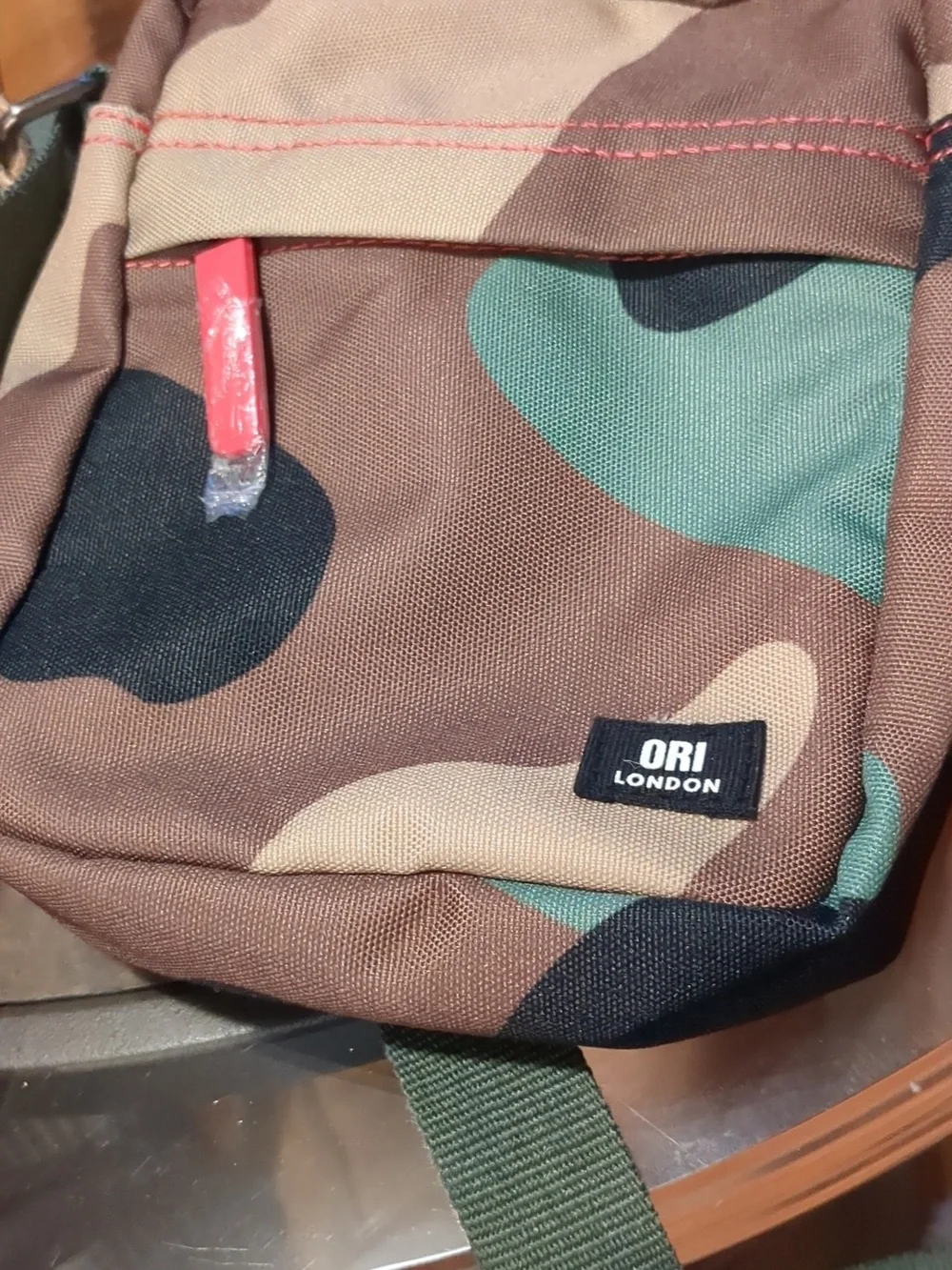 ORI LONDON Bond Pocket Crossbody Bag in Vintage Camo - Picture 10 of 12